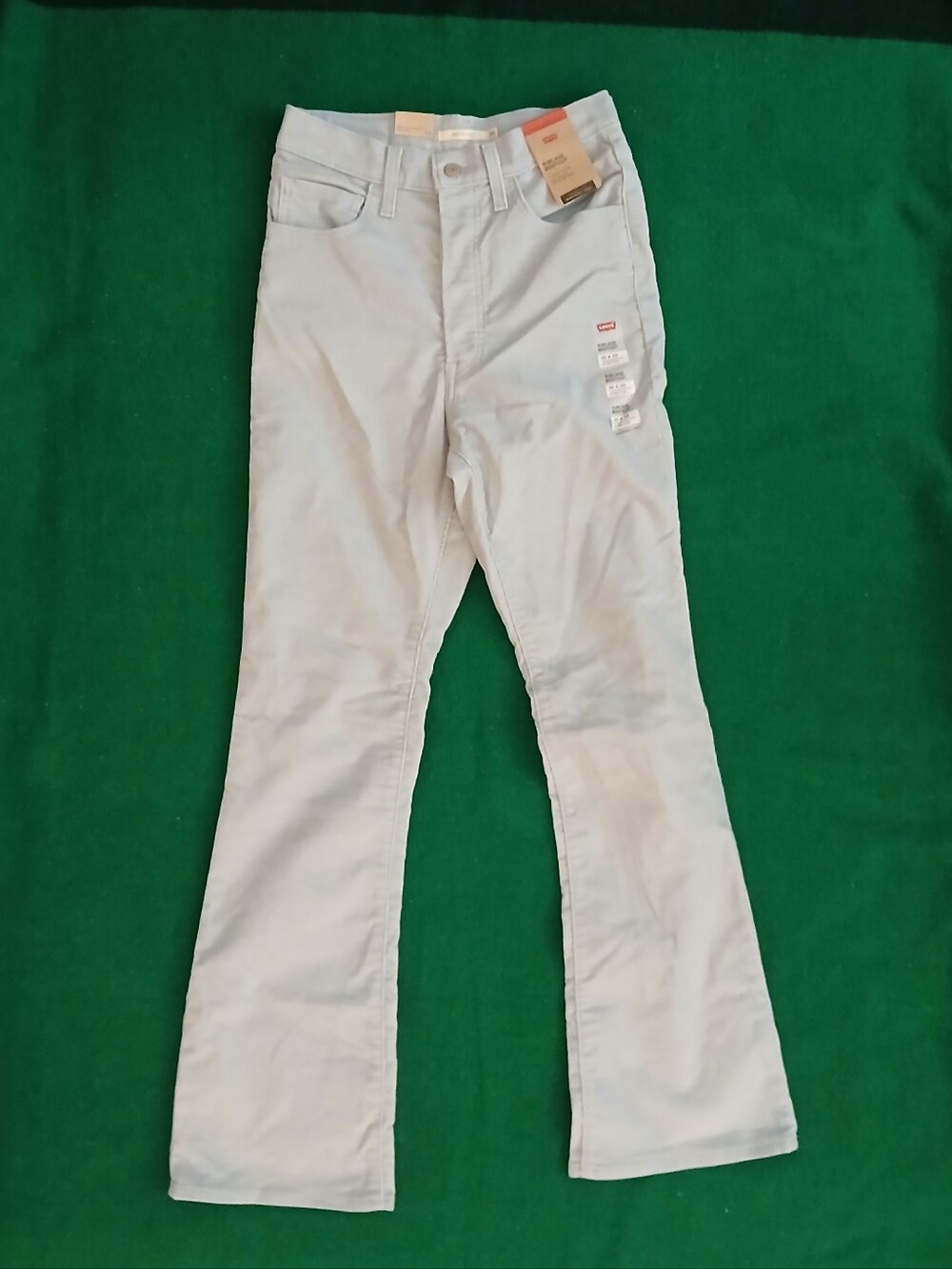 Levis Ribcage Bootcut Baby Blue Corduroys
